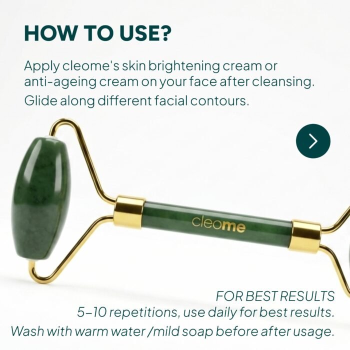 Cleome Skincare Tools-11-5. Jade Roller_How_to_Use