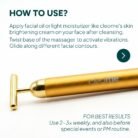 Cleome Skincare Tools-5-5. 24kt Massager_How_to_Use