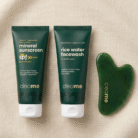 hop mineral sunscreen and rice water face wash for healthy glowing skin